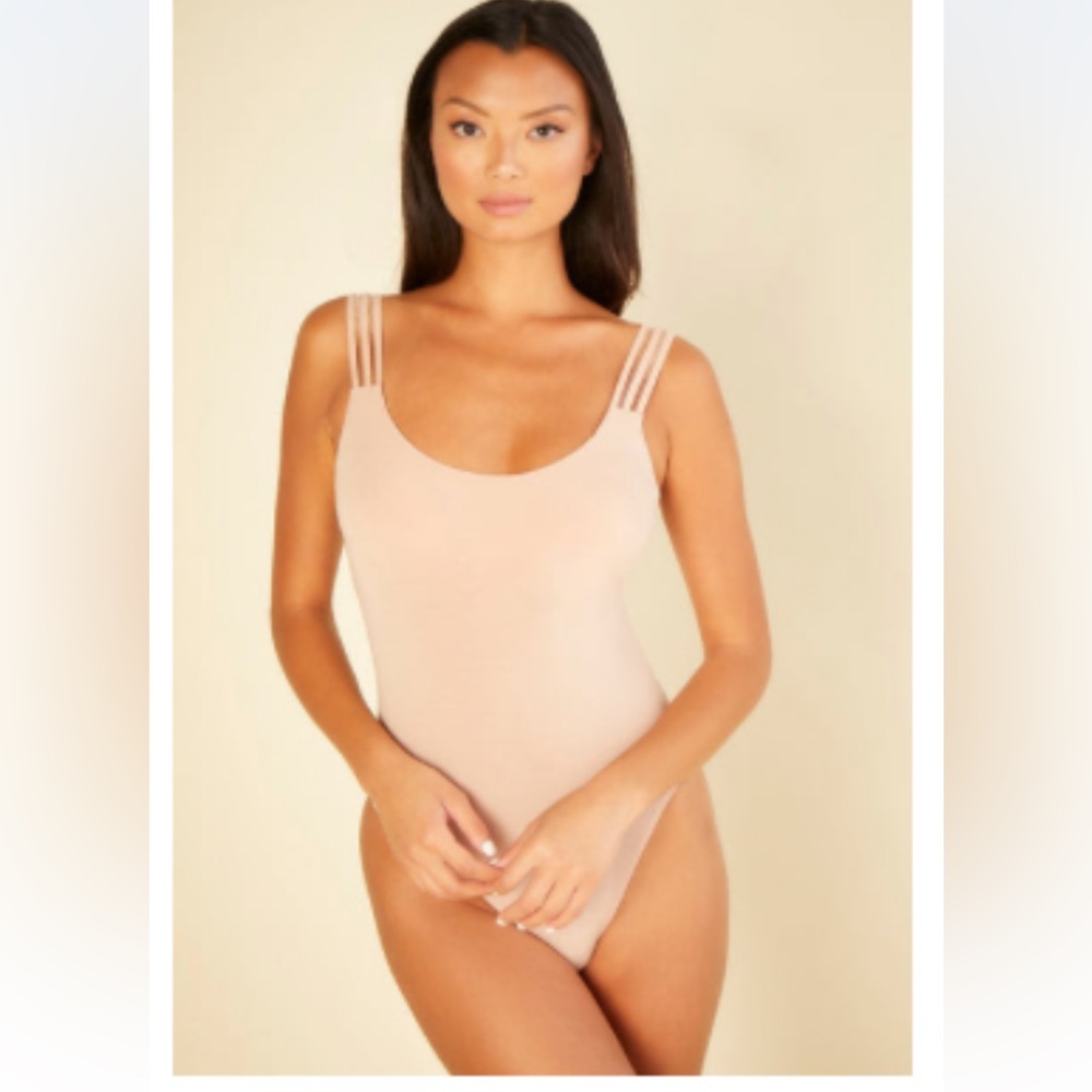 Cosabella Nude Strappy-Sling Bodysuit